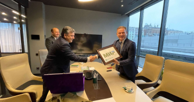 Meeting of the Chairman of the Board of the SSB RT "Amonatbonk" with the Chairman of the Board of JSC “NSPC MIR”